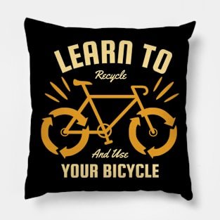 Learn to Recycle and Use Your Bicycle Pillow