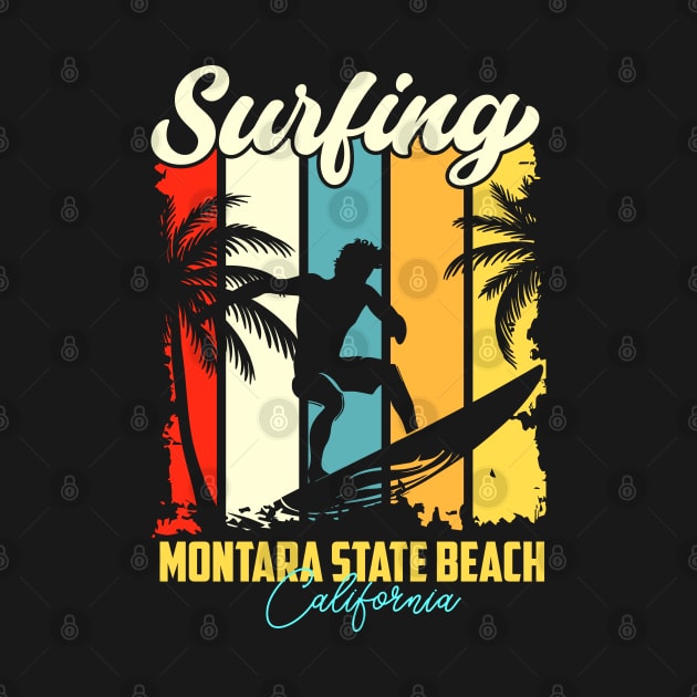 Surfing | Montara State Beach, California by T-shirt US