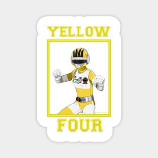 Yellow Four Magnet