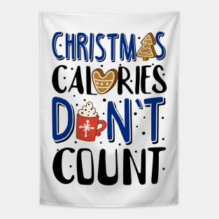 Ugly Christmas Sweatshirt. Christmas Calories Don't Count. Tapestry