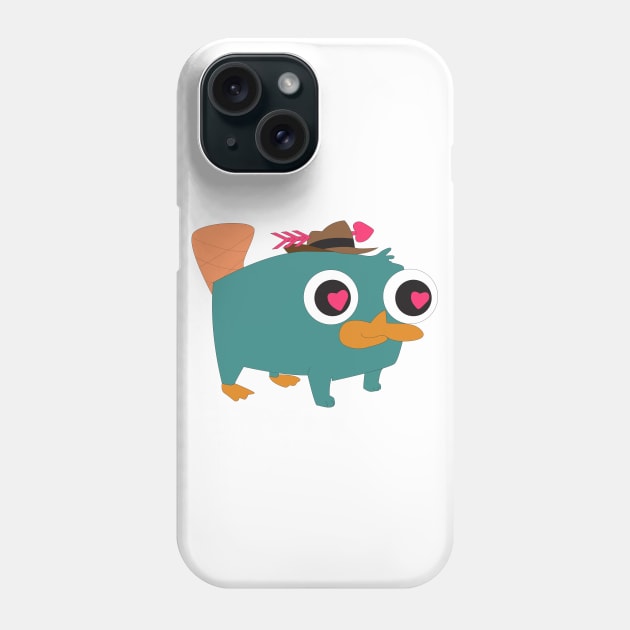 Valentine's Day Baby Perry the Platypus Phone Case by Beca's Sticker and More