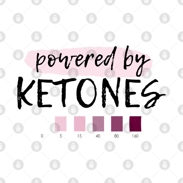 Powered by Ketones - For Keto Dieters and Keto Lifers by Graphics Gurl