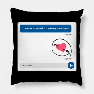 Funny valentines day design Pillow