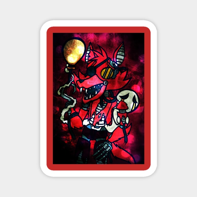 FNAF - Foxy Was My Favourite Magnet by ScribbleSketchScoo