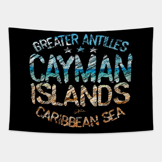 Cayman Islands on the Beach Tapestry by jcombs