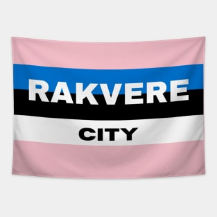 Rakvere City in Estonia Flag Tapestry