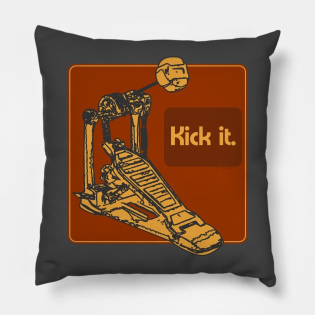 Kick it - Bass Drum Foot Pedal Pillow by Music Bam International