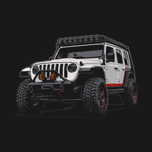 Jeep Wrangler White T-Shirt