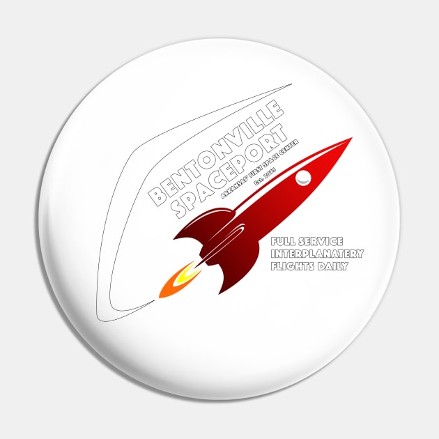 Bentonville Spaceport Pin by Arkansas Shop