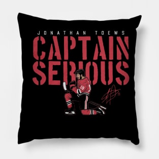 Jonathan Toews Captain Serious Pillow