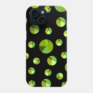 Green abstract balls pattern design Phone Case