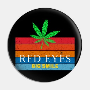 Red Eyes, Big Smile (color) Pin