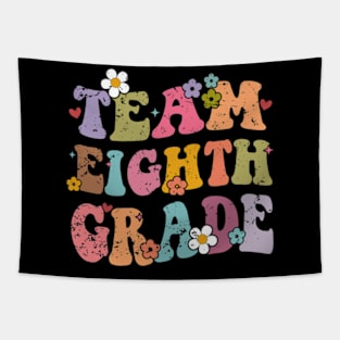 Team 8th Grade Groovy Back to School Gifts Teacher Student Tapestry