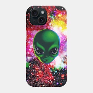 Space Alien Illustration Phone Case