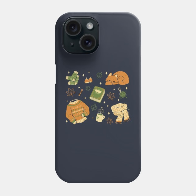 Cozy Autumn Things Phone Case by xMorfina