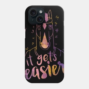 It Gets Easier Outline Color Phone Case