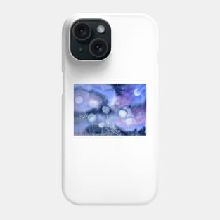 Dandelion at Night Dreamy Nature Landscape Phone Case