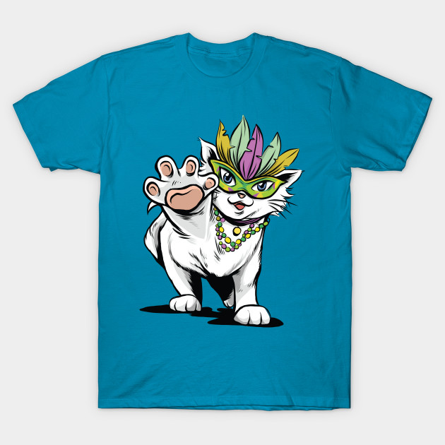Mardi Gras Cats Mardi Gras Cat T Shirt Teepublic