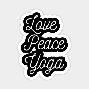 Love Peace Yoga Magnet