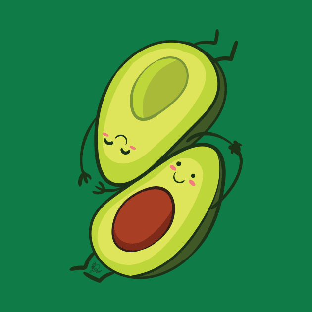 Avocado Cuddle by KPrimeArt