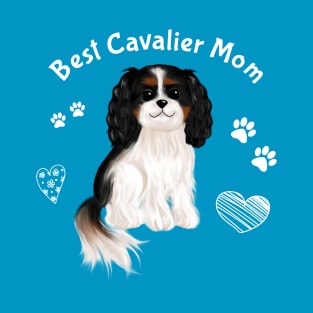 Best Tri-Colored Cavalier Mom T-Shirt