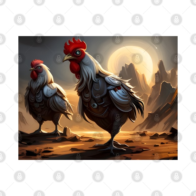 Alien Robot Roosters by arc1