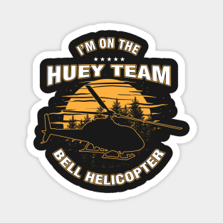 UH-1 Huey Team Helicopter Pilot Gift Magnet