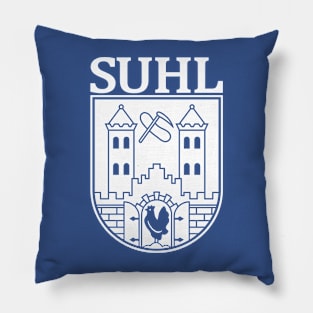 Suhl Coat of Arms (white) Pillow
