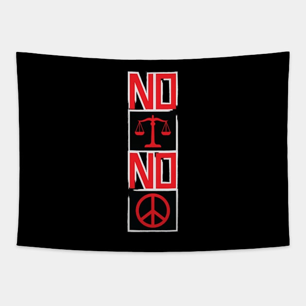 No Justice No Peace Tapestry by Merch House