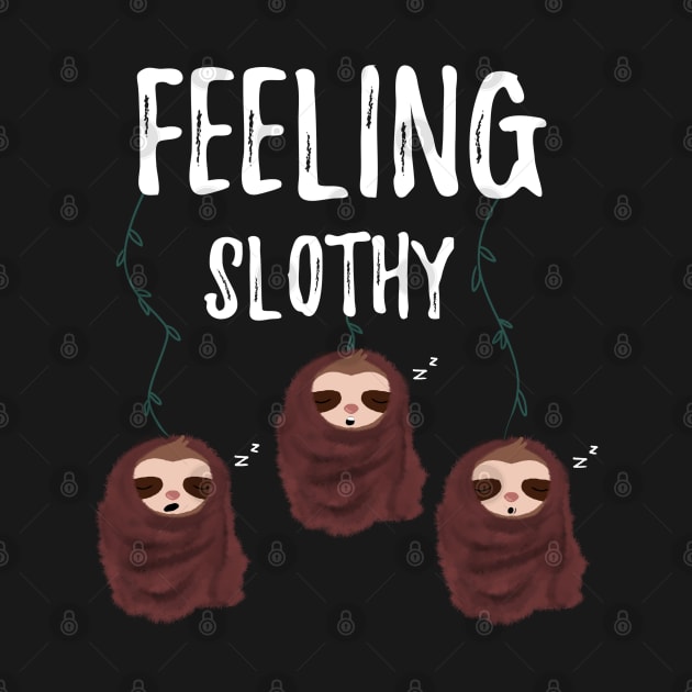 Sloth - Sleeping sloths - Funny sloths by Saishaadesigns