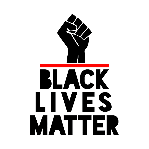 Black Lives Matter hand fist by iambolders