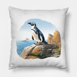 Galapagos Penguin Pillow