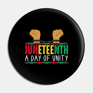 Juneteenth A Day of Unity, 1865 Juneteenth Freedom day Pin