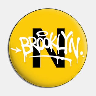 Brooklyn Bound N Train Pin