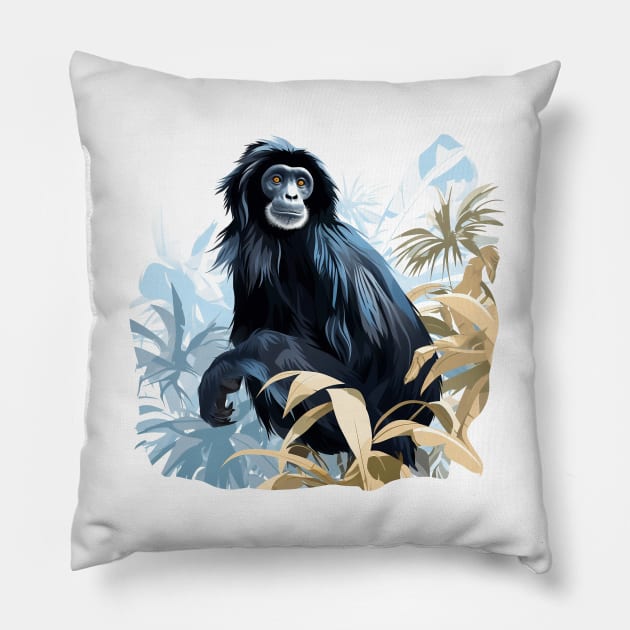 Siamang Pillow by zooleisurelife