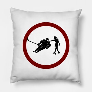 Figure Hockey Skating Pillow