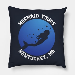 Mermaid Tours, Nantucket, MA Pillow