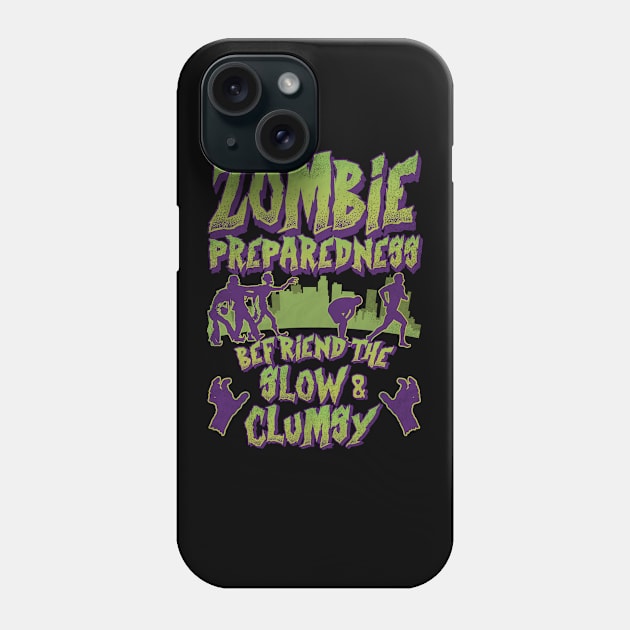 Zombie Preparedness Funny Zombie Design Phone Case by guitar75