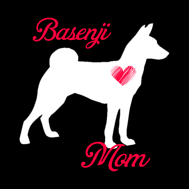 Basenji mom   cute mother's day t shirt for dog lovers by jrgenbode