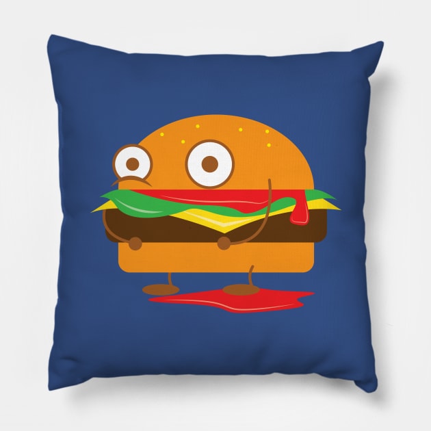 Burger Pillow by Tooniefied