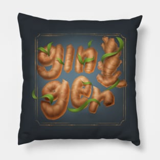 Ginger painting Pillow