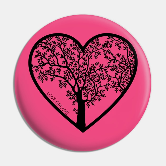 Love Grows Pin by Oneness Creations