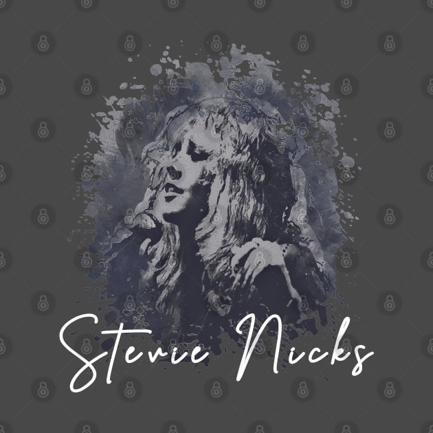 Stevie Nicks Silent Retro Style Fan Art by VintageMimi