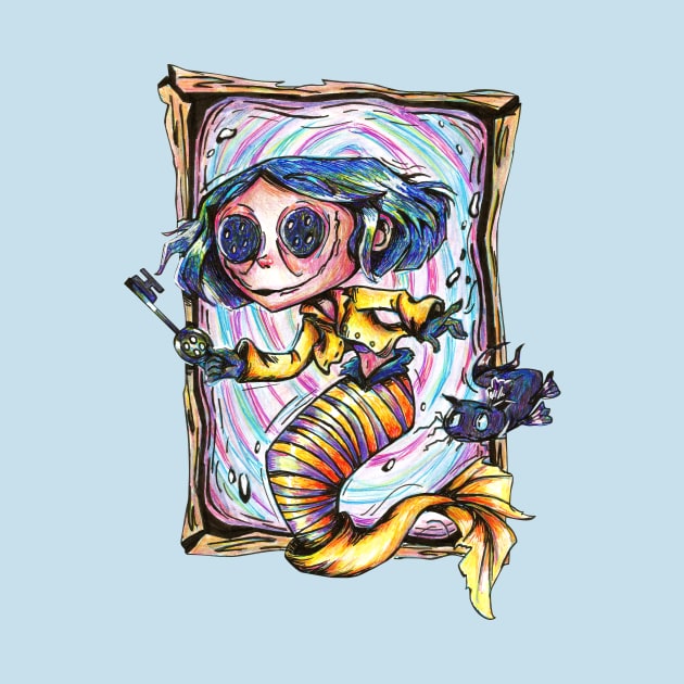 Coraline Mermaid by Jéssica Ribeiro