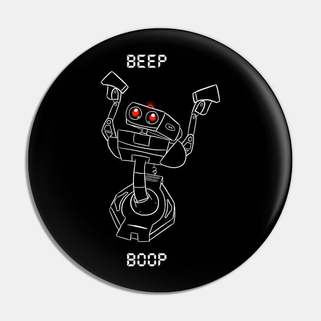 Beep Boop Pin by robot