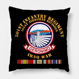 501st Infantry Regiment w IRAQ SVC Pillow