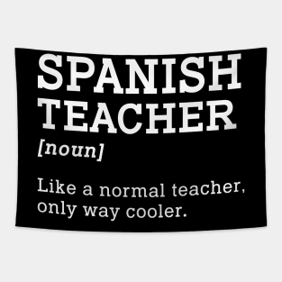 Spanish Teacher Back To School Gift Tapestry