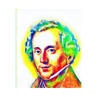 Felix Mendelssohn Colourful Portrait | Felix Mendelssohn Artwork 11 T-Shirt