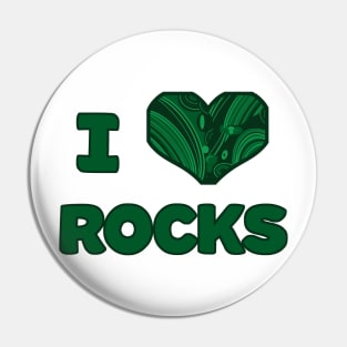 I Malachite Rocks Pin