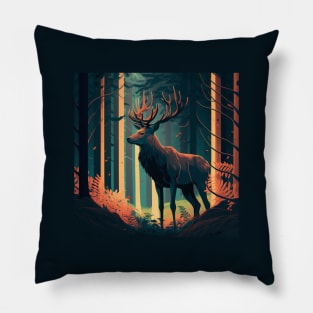 Deer art Pillow